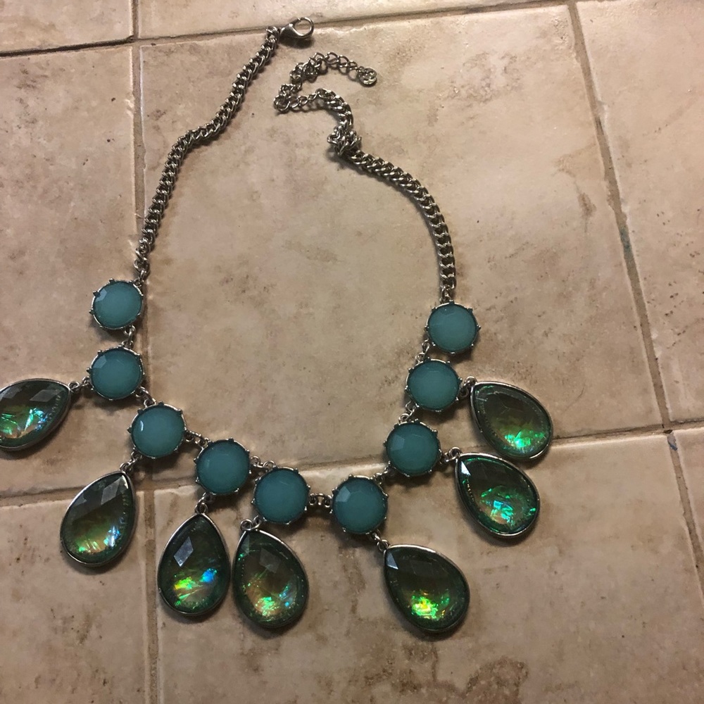 CC (Charming Charlie?) Faux Opal Costume Necklace- 520 $12 or $9 w/offer 🎉